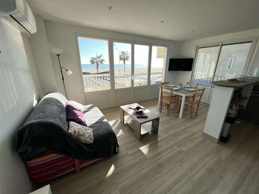 Le Carrousel - Apt Vue Mer - Plage A 10 M - Clim - Wifi 卡内 外观 照片