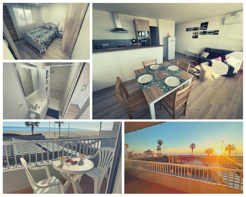 Le Carrousel - Apt Vue Mer - Plage A 10 M - Clim - Wifi 卡内 外观 照片